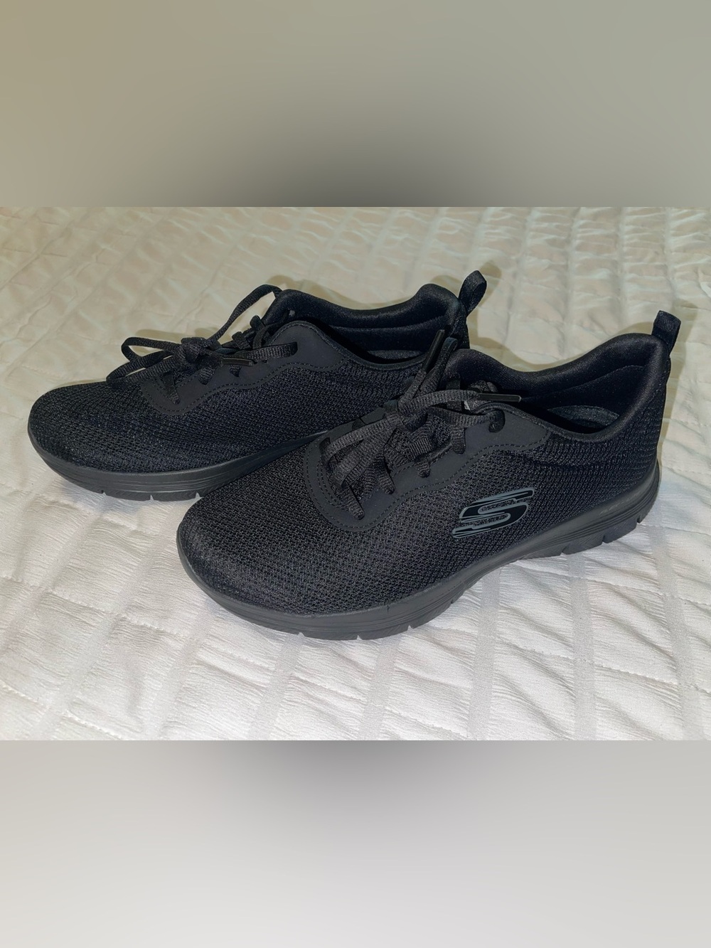 Skechers Air-Cooled Memory Foam Flex-Lite Black Sneakers